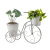 Portavasi Decorativo 2 Posti a Forma di Bicicletta