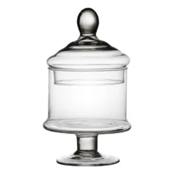 Potiche in Vetro con Coperchio Patisserie h23 diametro 13 cm