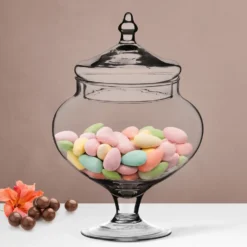 Potiche in Vetro con Coperchio Patisserie h27 diametro 18,7 cm