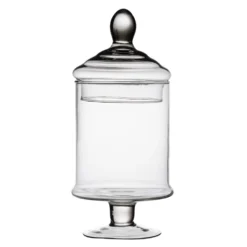 Potiche in Vetro con Coperchio Patisserie h29 diametro 13 cm