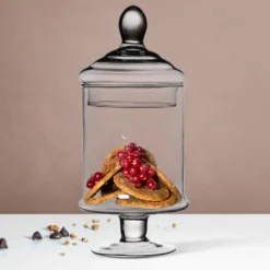 Potiche in Vetro con Coperchio Patisserie h29 diametro 13 cm