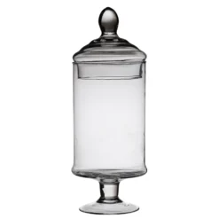 Potiche in Vetro con Coperchio Patisserie h34 diametro 13 cm