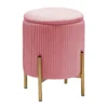 Pouf Contenitore Apribile Rosa