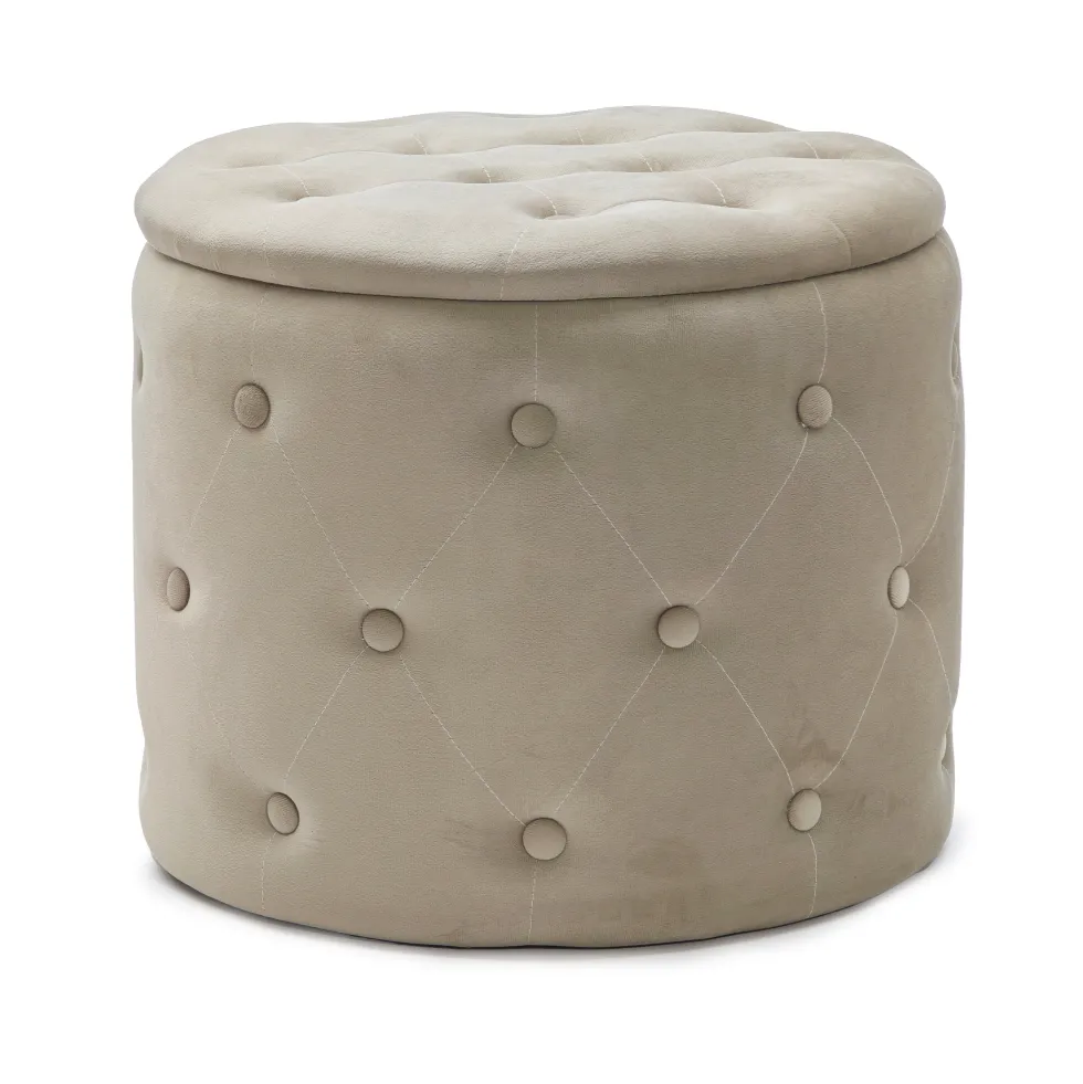 Pouf Contenitore Apribile Tortora