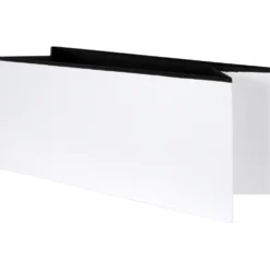 Pouf Contenitore Bianco in ecopelle richiudibile h38x76x38 cm