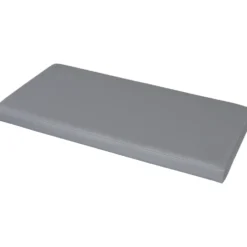 Pouf Contenitore Grigio in ecopelle richiudibile h38x76x38 cm