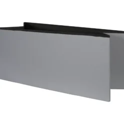 Pouf Contenitore Grigio in ecopelle richiudibile h38x76x38 cm
