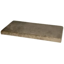 Pouf Contenitore in Velluto Damascato Tortora