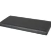 Pouf Contenitore Nero in ecopelle richiudibile h38x76x38 cm