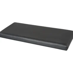 Pouf Contenitore Nero in ecopelle richiudibile h38x76x38 cm