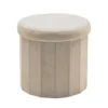 Pouf Contenitore Richiudibile Crema