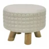Pouf tondo Crema