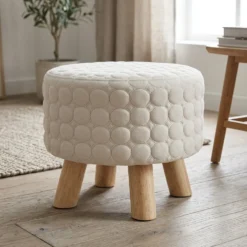 Pouf tondo Crema