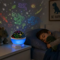 Proiettore 2 in 1 con Luce Notturna Multicolor h12 cm
