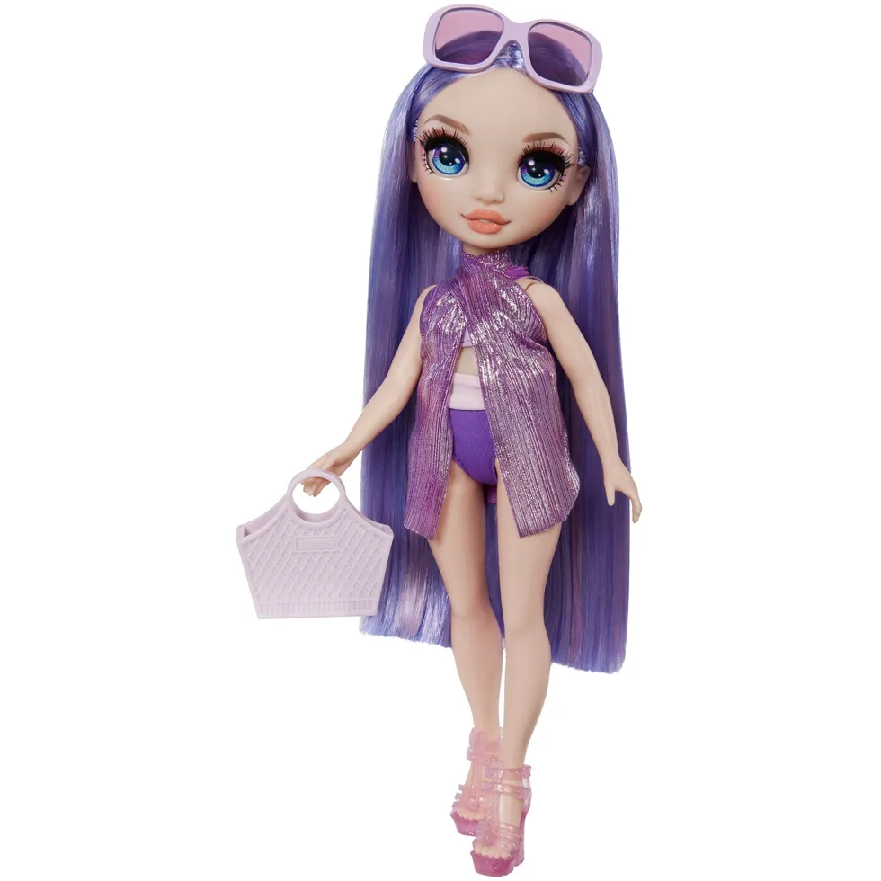 Rainbow High Swim & Style Fashion Doll con Pareo luccicante e Accessori