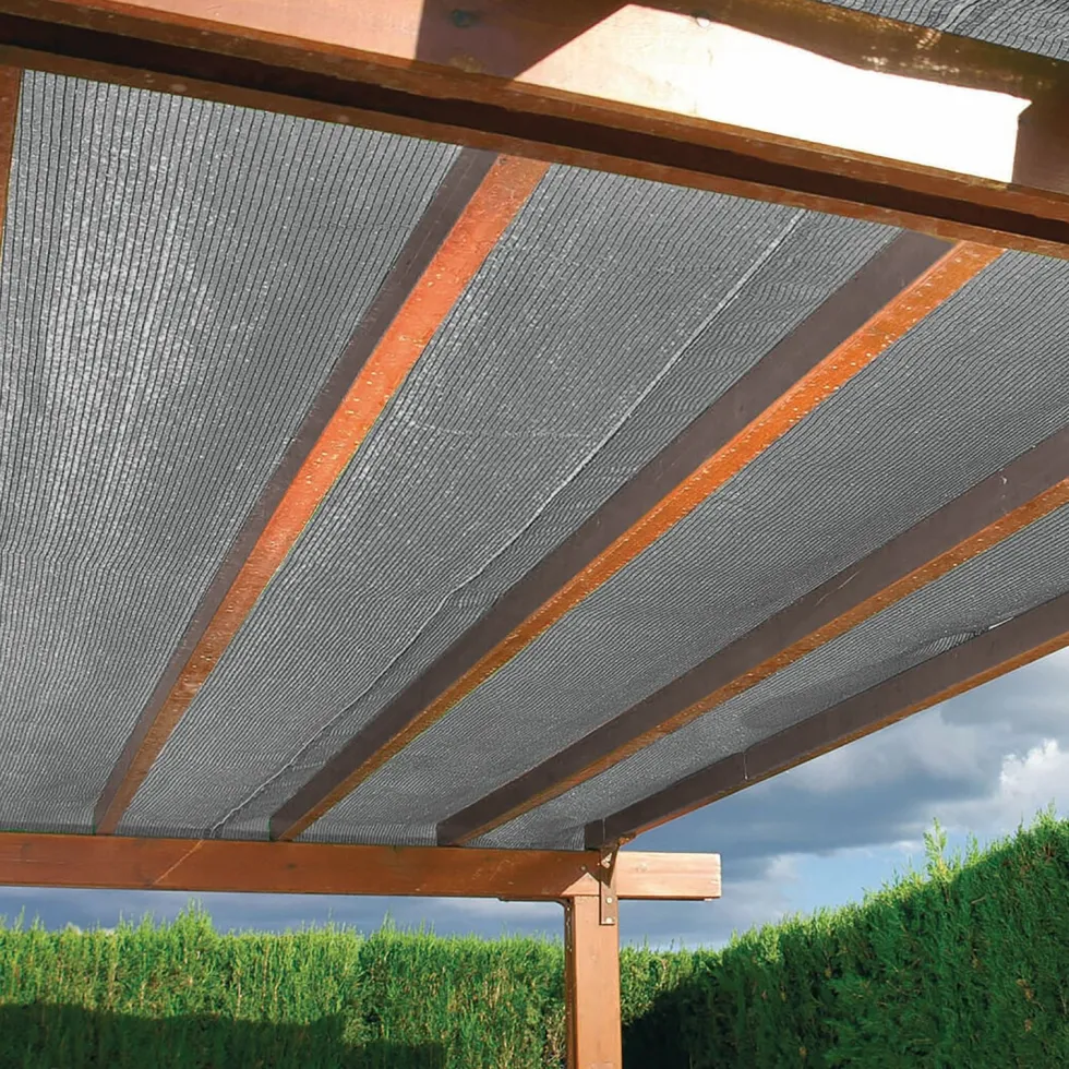 Rete ombreggiante di copertura Grigio h1,5x10 metri
