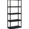Scaffale a 5 ripiani Nero Linea Tempo
