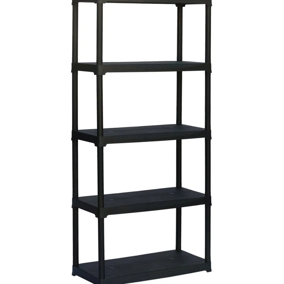 Scaffale a 5 ripiani Nero Linea Tempo