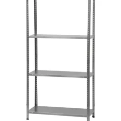 Scaffale in metallo zincato 4 ripiani