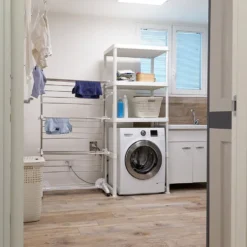 Scaffale Lavanderia Wash & Store Laundry Shelving Bianco