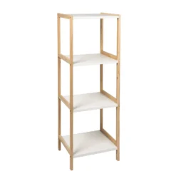 Scaffale Multiuso in legno di Abete 4 ripiani Linea Woodhandy