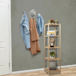 Scaffale Multiuso in legno 5 ripiani Linea Woodhandy