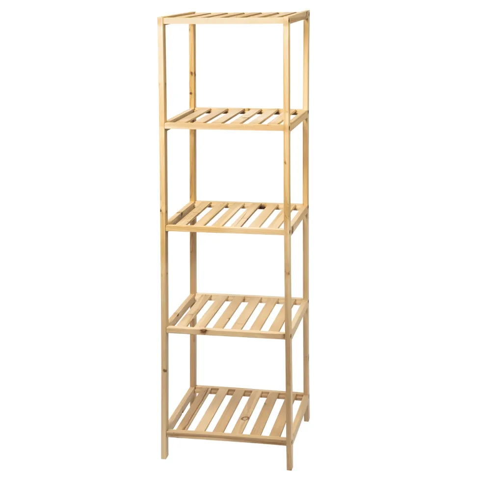 Scaffale Multiuso in legno 5 ripiani Linea Woodhandy