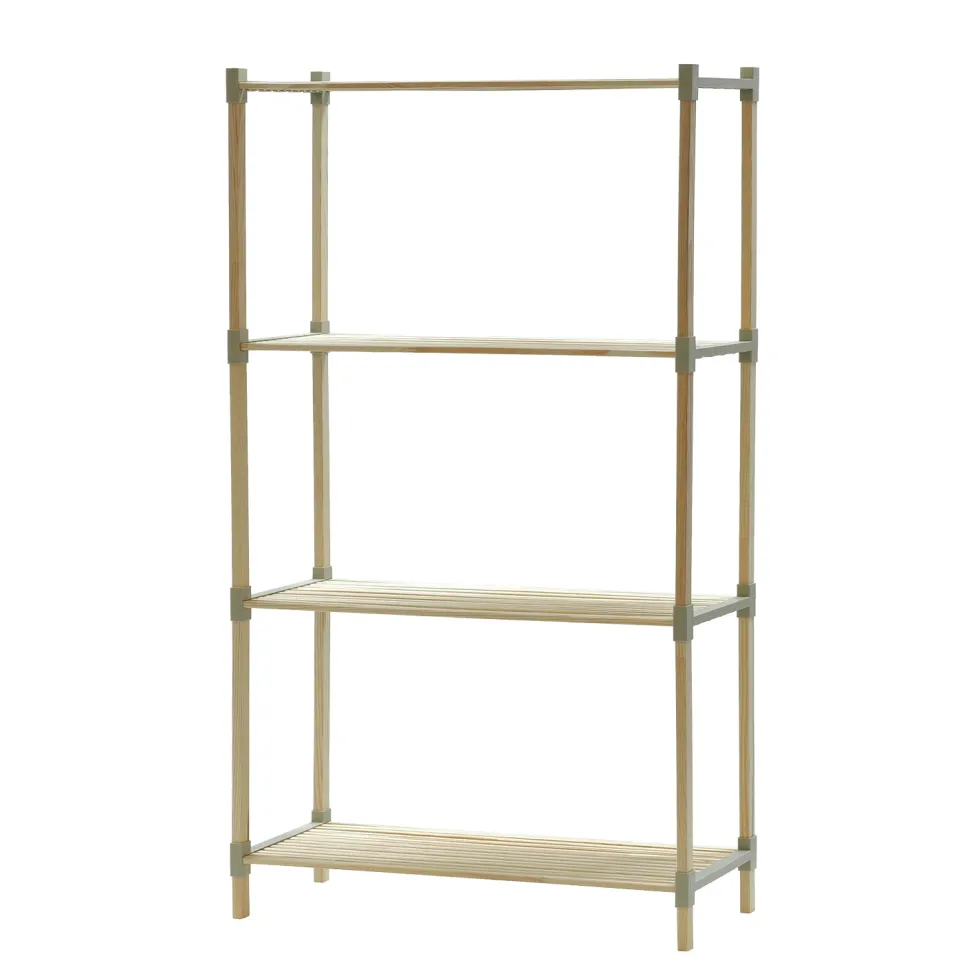 Scaffale Multiuso in legno 4 ripiani FixWood