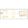 Scaffale Multiuso in legno 3 ripiani FixWood