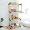 Scaffale Multiuso 4 ripiani in legno Linea Woodpine