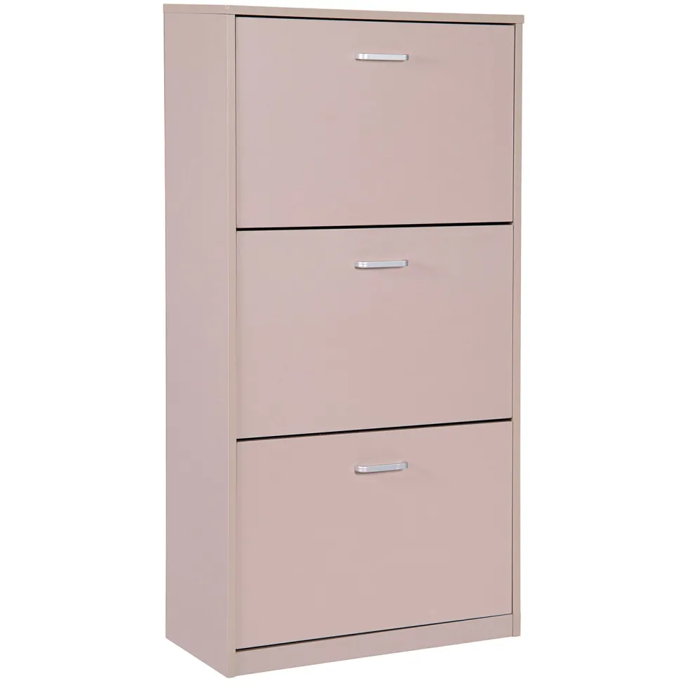 Scarpiera 3 ante in MDF Tortora h115x60x24 cm