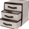 Scatola Organizer in Tnt ripiegabile con 3 cassetti