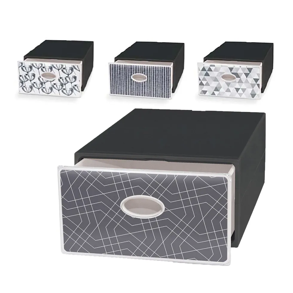 Scatola QBox Deco Large Noir Nera