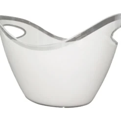 Secchiello per Ghiaccio Ovale Bianco 10 litri