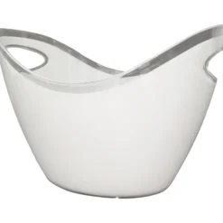 Secchiello per Ghiaccio Ovale Bianco 10 litri