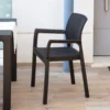 Sedia da esterno Alba Antracite finitura effetto Juta