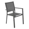 Sedia da giardino in Acciaio Antracite h86x54x54 cm