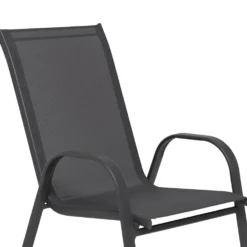 Sedia da giardino in Acciaio Antracite