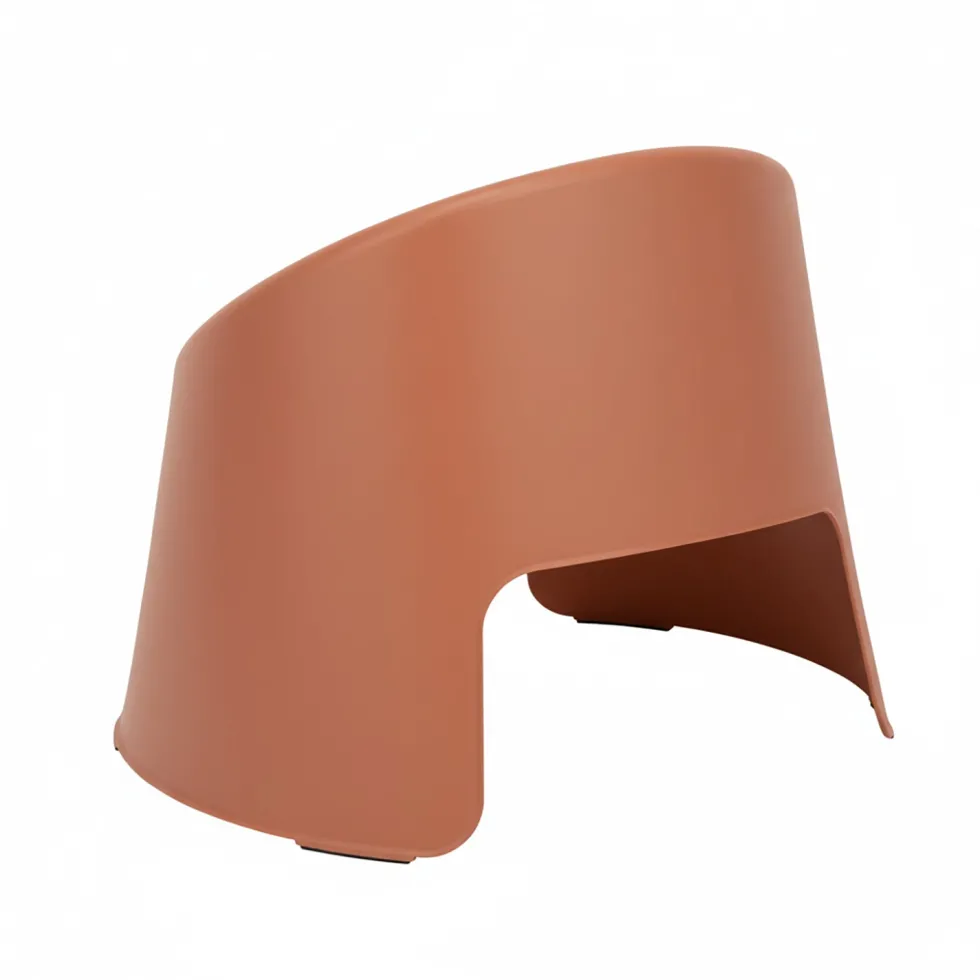 Sedia da giardino in Polipropilene Terracotta con Protezione UV