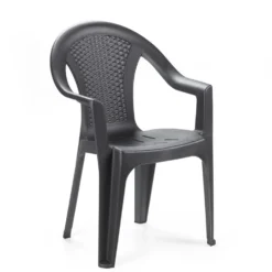 Sedia da giardino Ischia Antracite Linea Rattan
