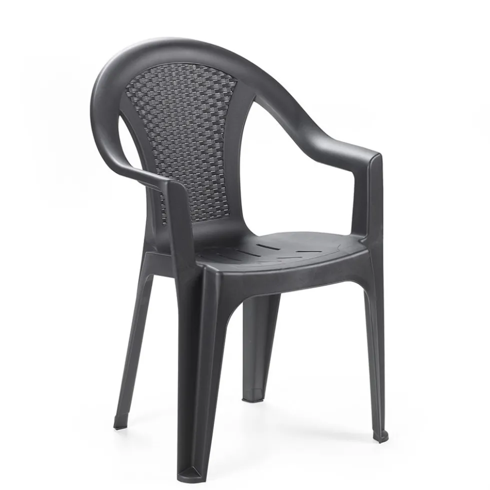 Sedia da giardino Ischia Antracite Linea Rattan