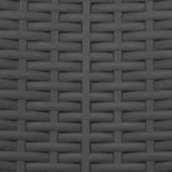 Sedia da giardino Richiudibile Effetto Rattan Antracite