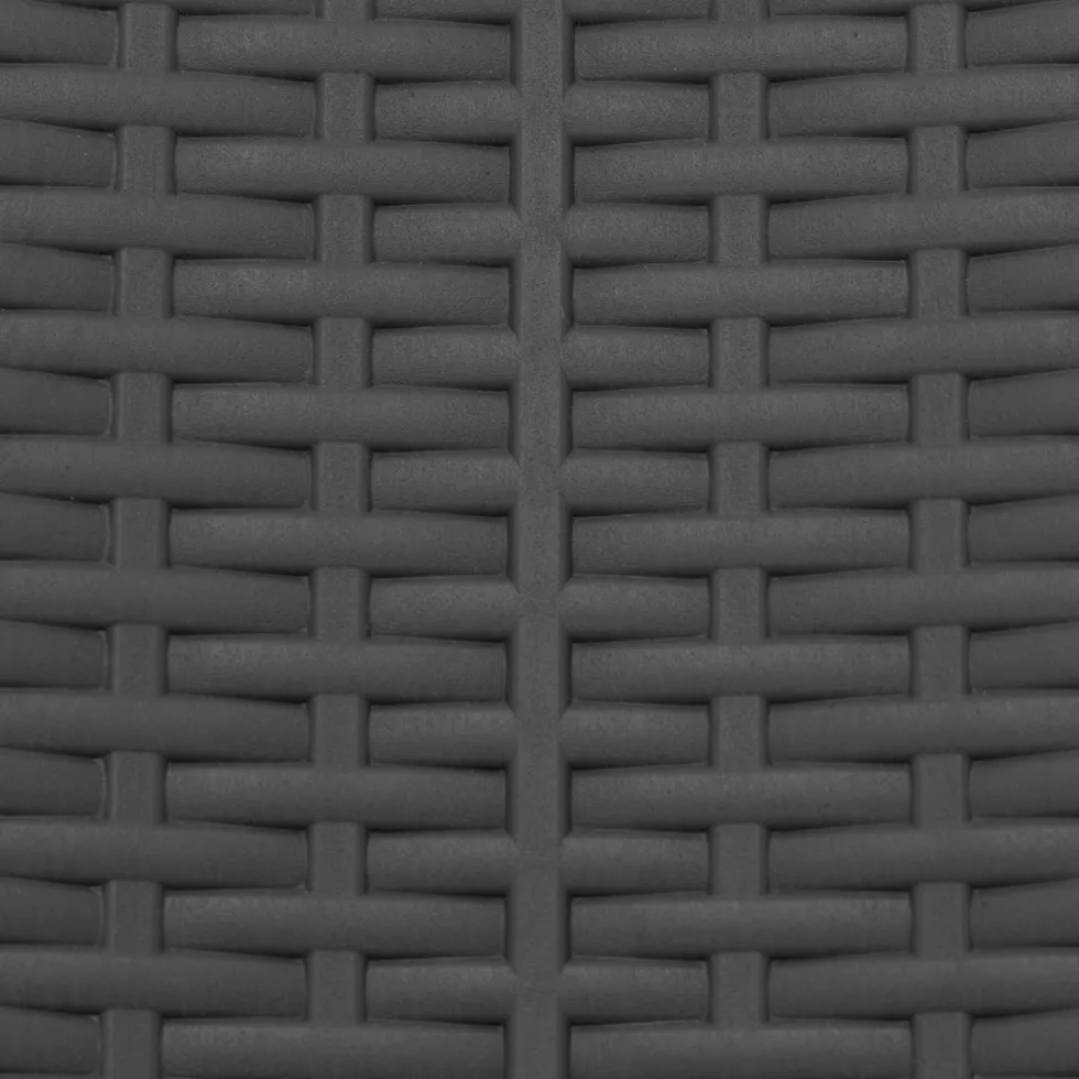 Sedia da giardino Richiudibile Effetto Rattan Antracite