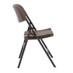 Sedia da giardino Richiudibile Effetto Rattan Marrone