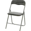 Sedia Pieghevole Grigio Effetto Legno