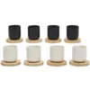 Servizio da caffè Set 4 Tazzine con Piattini Bamboo 10,5 cl