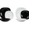 Servizio di piatti Carine Black & white 18 pezzi