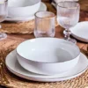 Servizio di piatti Edge Filo Oro in porcellana Bianco Linea Edge