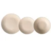 Servizio di piatti in stoneware Maya Pad Printing Bianco 18 pezzi