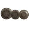 Servizio di piatti in stoneware Maya Pad Printing Nero 18 pezzi